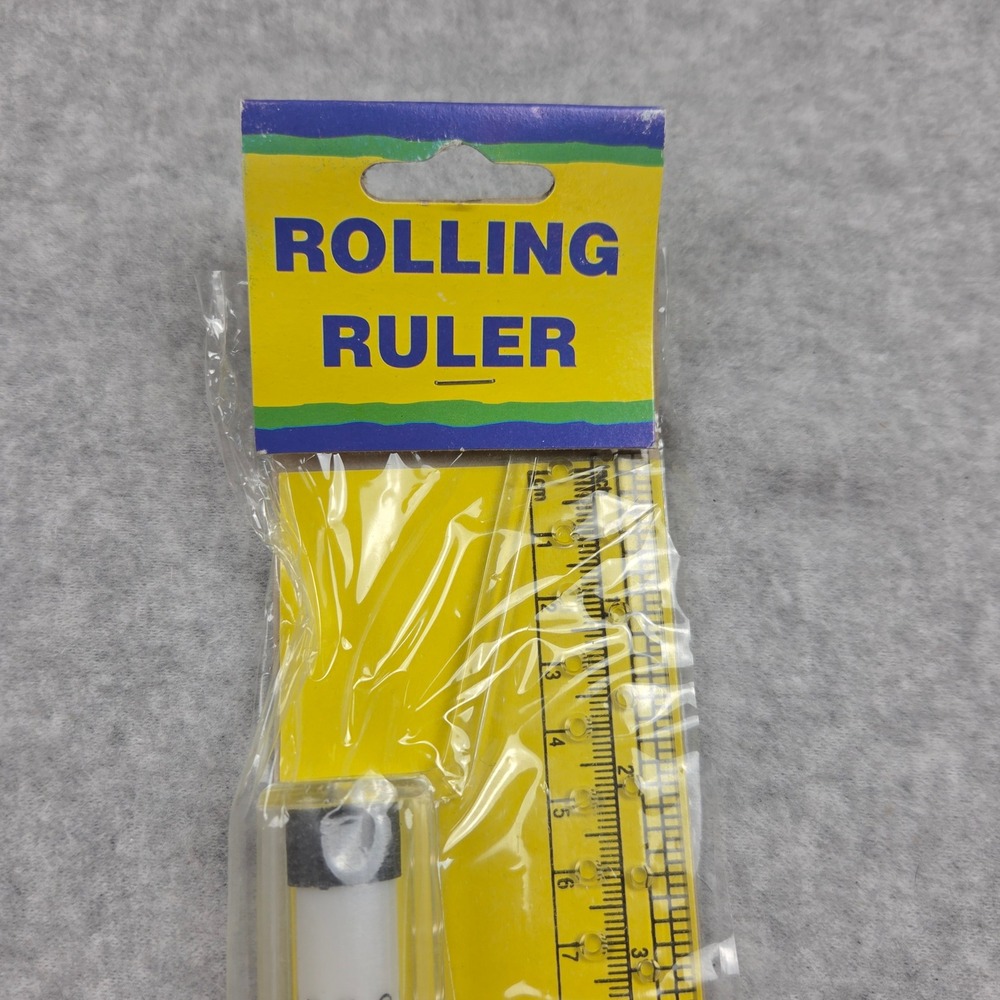 Rolling Ruler 12 Inch Parallel Drawing Tool Protractor Yellow Multi-Purpose New - Picture 2 of 7